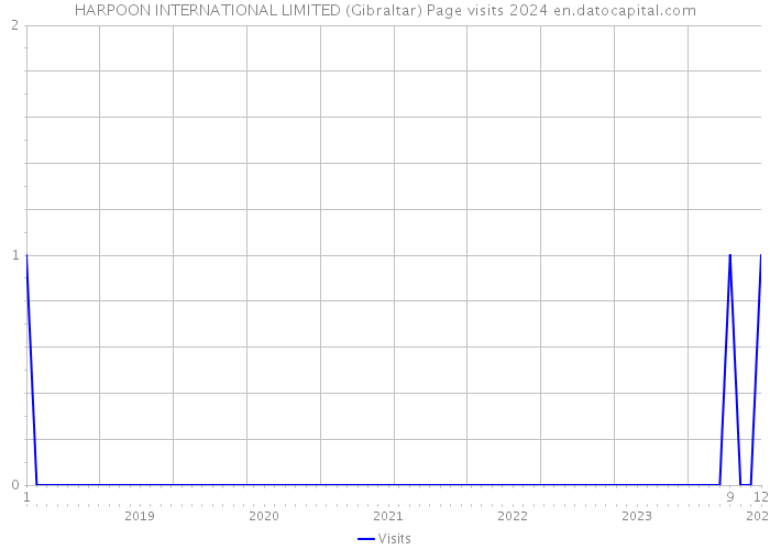 HARPOON INTERNATIONAL LIMITED (Gibraltar) Page visits 2024 