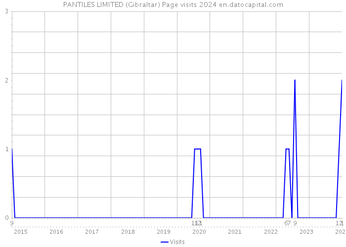 PANTILES LIMITED (Gibraltar) Page visits 2024 