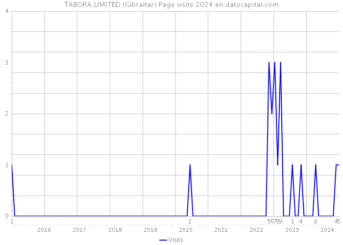 TABORA LIMITED (Gibraltar) Page visits 2024 