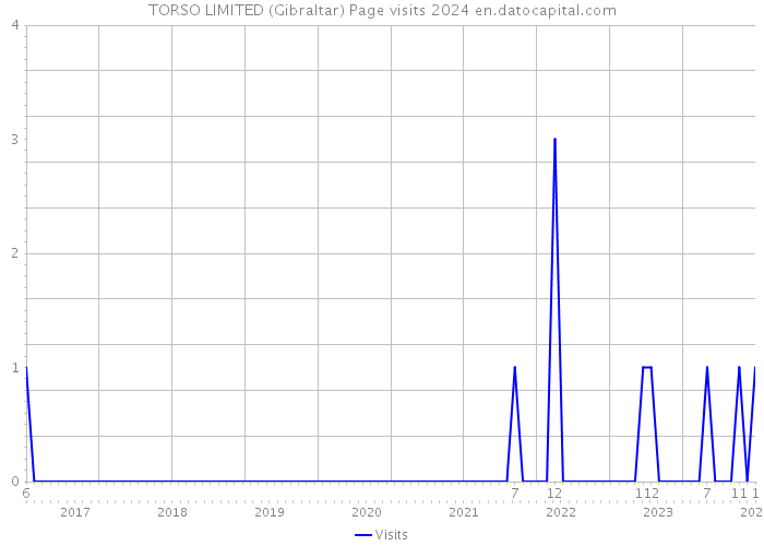 TORSO LIMITED (Gibraltar) Page visits 2024 