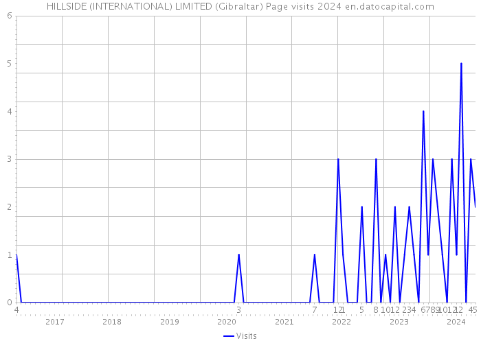 HILLSIDE (INTERNATIONAL) LIMITED (Gibraltar) Page visits 2024 