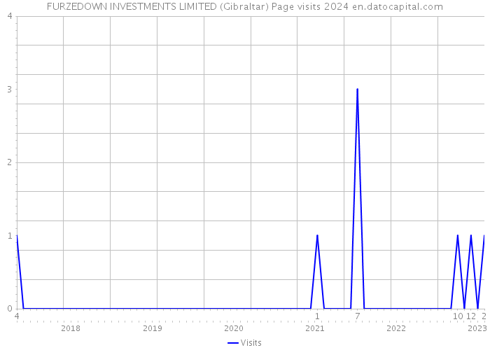 FURZEDOWN INVESTMENTS LIMITED (Gibraltar) Page visits 2024 