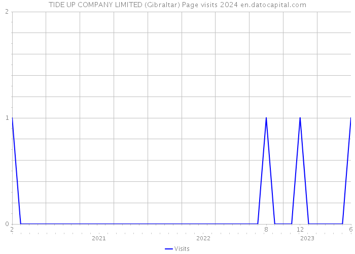 TIDE UP COMPANY LIMITED (Gibraltar) Page visits 2024 