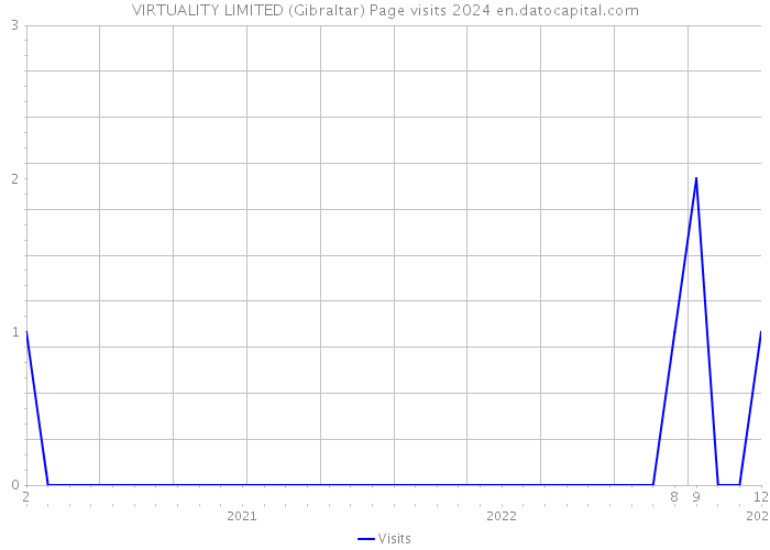 VIRTUALITY LIMITED (Gibraltar) Page visits 2024 