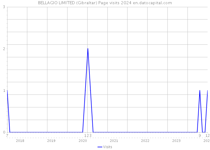 BELLAGIO LIMITED (Gibraltar) Page visits 2024 