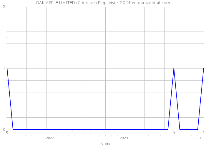 OAK APPLE LIMITED (Gibraltar) Page visits 2024 