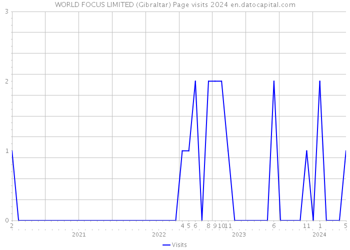 WORLD FOCUS LIMITED (Gibraltar) Page visits 2024 