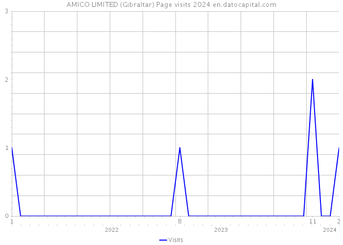 AMICO LIMITED (Gibraltar) Page visits 2024 