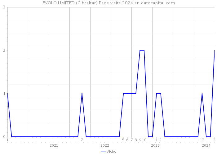 EVOLO LIMITED (Gibraltar) Page visits 2024 