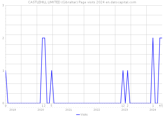CASTLEHILL LIMITED (Gibraltar) Page visits 2024 