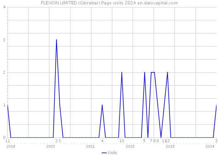 FLEXION LIMITED (Gibraltar) Page visits 2024 