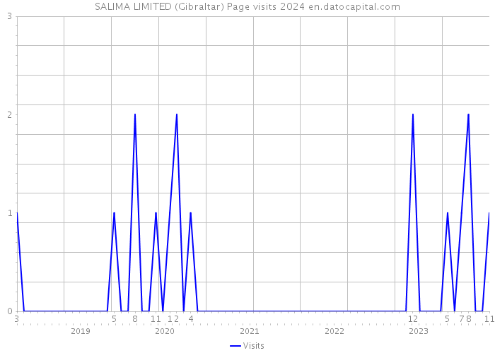 SALIMA LIMITED (Gibraltar) Page visits 2024 