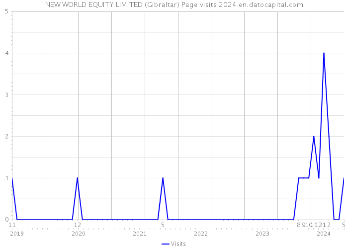 NEW WORLD EQUITY LIMITED (Gibraltar) Page visits 2024 