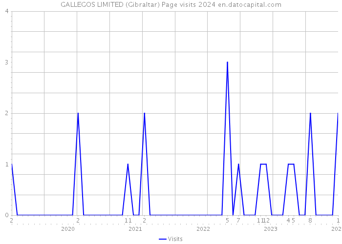 GALLEGOS LIMITED (Gibraltar) Page visits 2024 