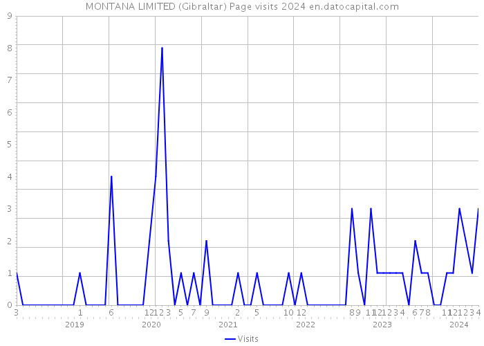 MONTANA LIMITED (Gibraltar) Page visits 2024 