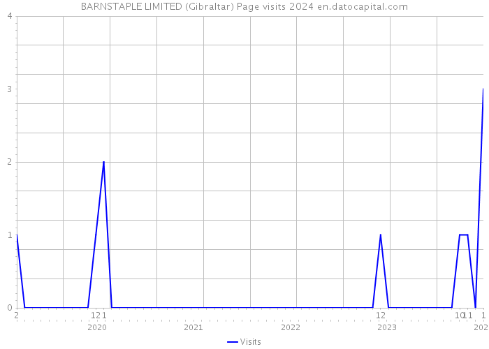 BARNSTAPLE LIMITED (Gibraltar) Page visits 2024 