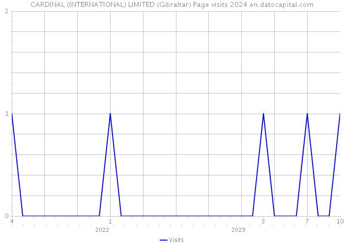 CARDINAL (INTERNATIONAL) LIMITED (Gibraltar) Page visits 2024 