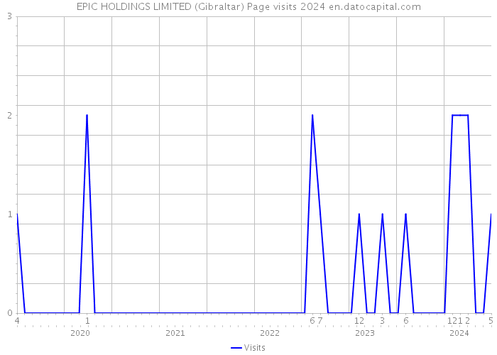 EPIC HOLDINGS LIMITED (Gibraltar) Page visits 2024 