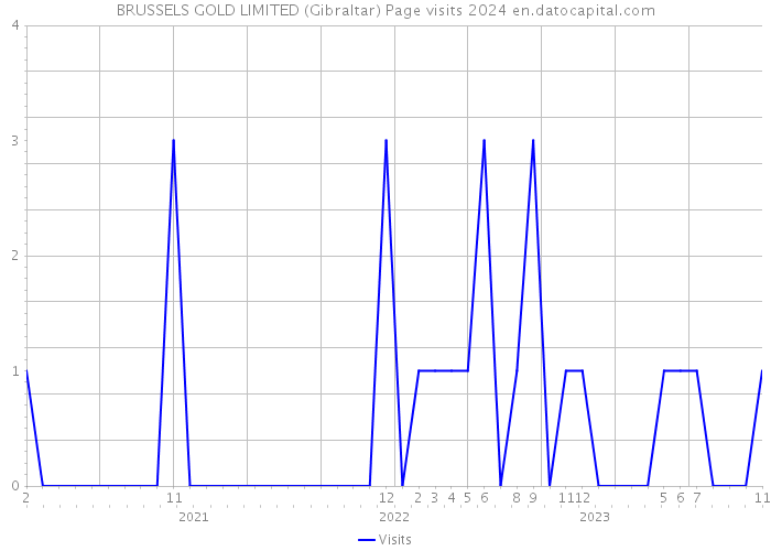 BRUSSELS GOLD LIMITED (Gibraltar) Page visits 2024 