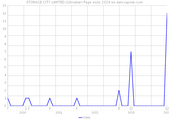 STORAGE CITY LIMITED (Gibraltar) Page visits 2024 