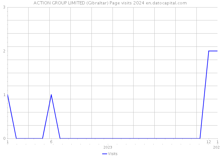 ACTION GROUP LIMITED (Gibraltar) Page visits 2024 