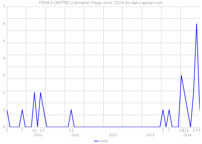 FENIKS LIMITED (Gibraltar) Page visits 2024 