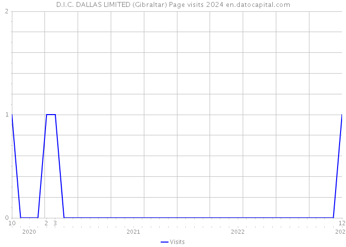 D.I.C. DALLAS LIMITED (Gibraltar) Page visits 2024 