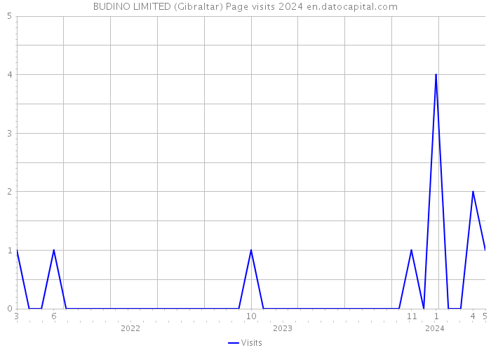 BUDINO LIMITED (Gibraltar) Page visits 2024 