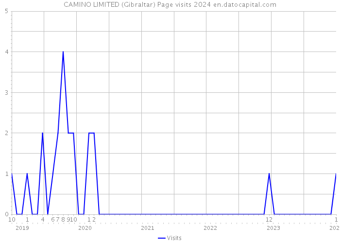 CAMINO LIMITED (Gibraltar) Page visits 2024 