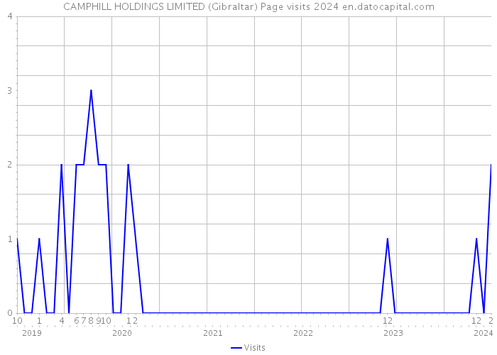 CAMPHILL HOLDINGS LIMITED (Gibraltar) Page visits 2024 