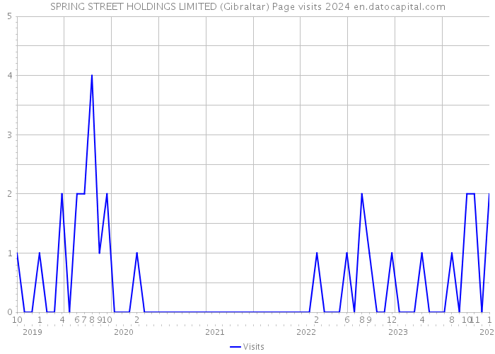 SPRING STREET HOLDINGS LIMITED (Gibraltar) Page visits 2024 
