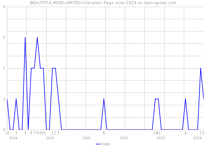 BEAUTIFUL MIND LIMITED (Gibraltar) Page visits 2024 