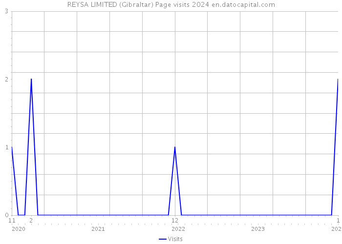 REYSA LIMITED (Gibraltar) Page visits 2024 