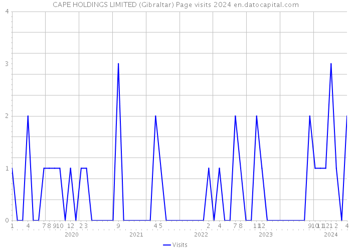 CAPE HOLDINGS LIMITED (Gibraltar) Page visits 2024 