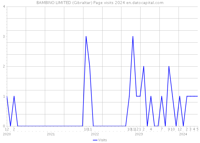 BAMBINO LIMITED (Gibraltar) Page visits 2024 