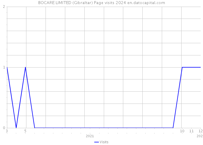 BOCARE LIMITED (Gibraltar) Page visits 2024 