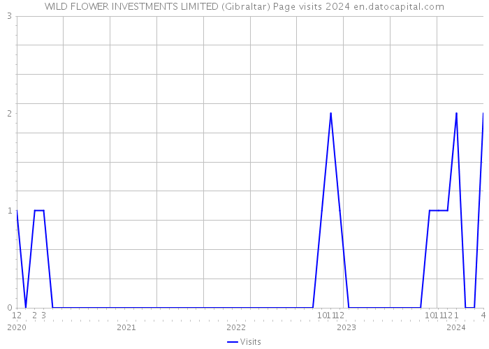WILD FLOWER INVESTMENTS LIMITED (Gibraltar) Page visits 2024 