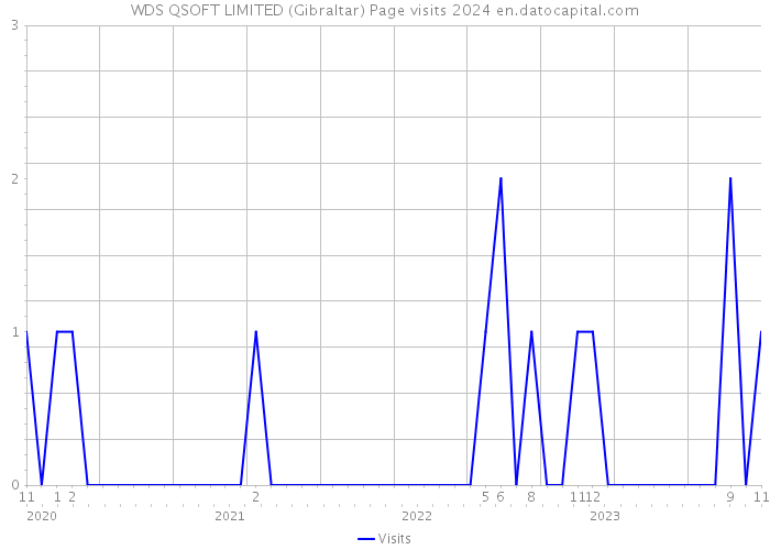 WDS QSOFT LIMITED (Gibraltar) Page visits 2024 