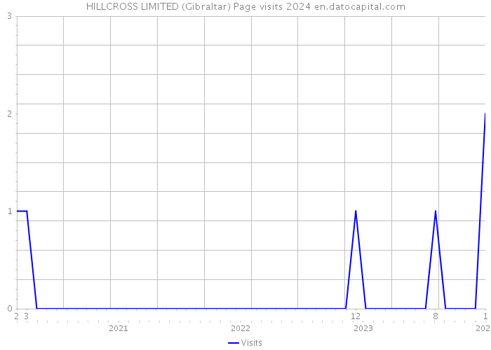 HILLCROSS LIMITED (Gibraltar) Page visits 2024 