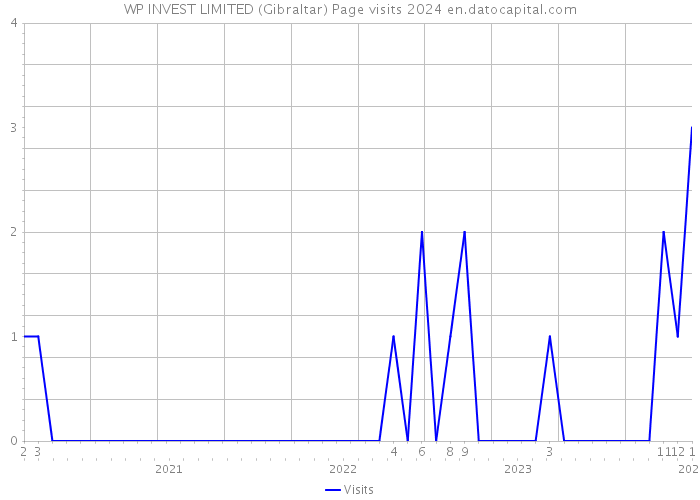 WP INVEST LIMITED (Gibraltar) Page visits 2024 
