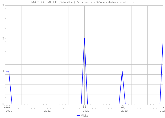 MACHO LIMITED (Gibraltar) Page visits 2024 
