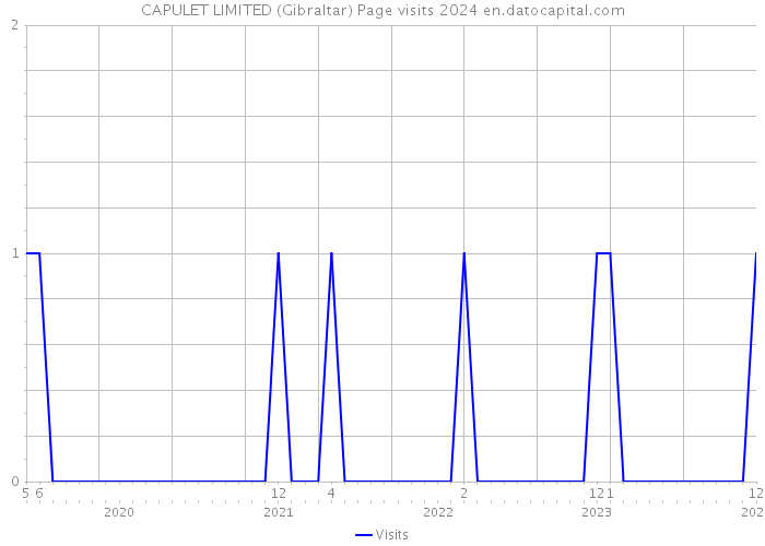CAPULET LIMITED (Gibraltar) Page visits 2024 