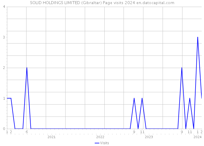 SOLID HOLDINGS LIMITED (Gibraltar) Page visits 2024 