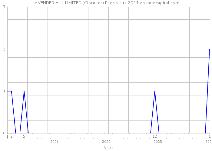LAVENDER HILL LIMITED (Gibraltar) Page visits 2024 
