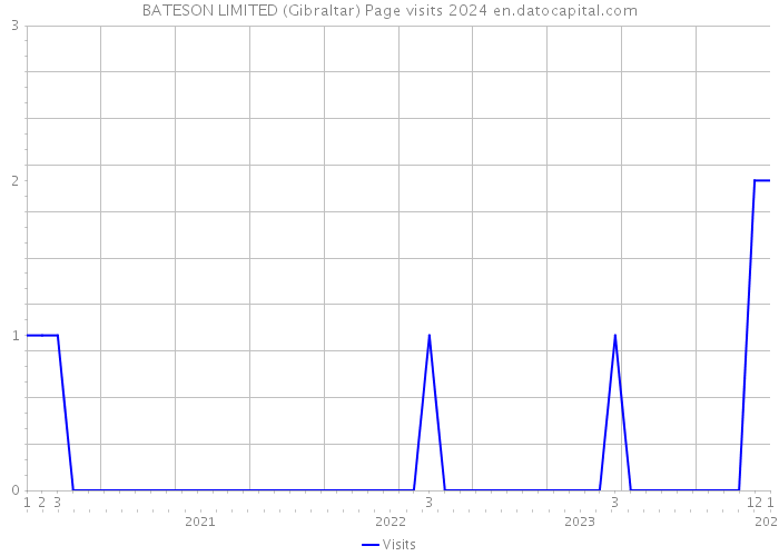 BATESON LIMITED (Gibraltar) Page visits 2024 