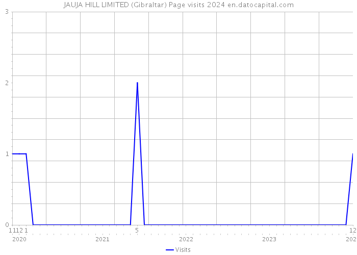 JAUJA HILL LIMITED (Gibraltar) Page visits 2024 