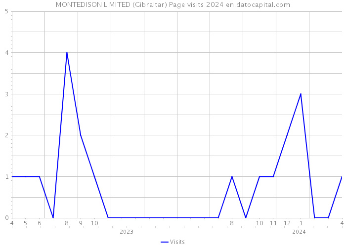 MONTEDISON LIMITED (Gibraltar) Page visits 2024 
