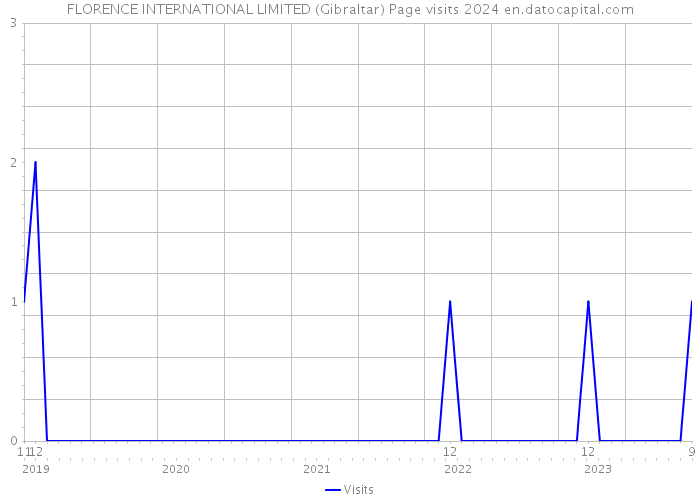 FLORENCE INTERNATIONAL LIMITED (Gibraltar) Page visits 2024 