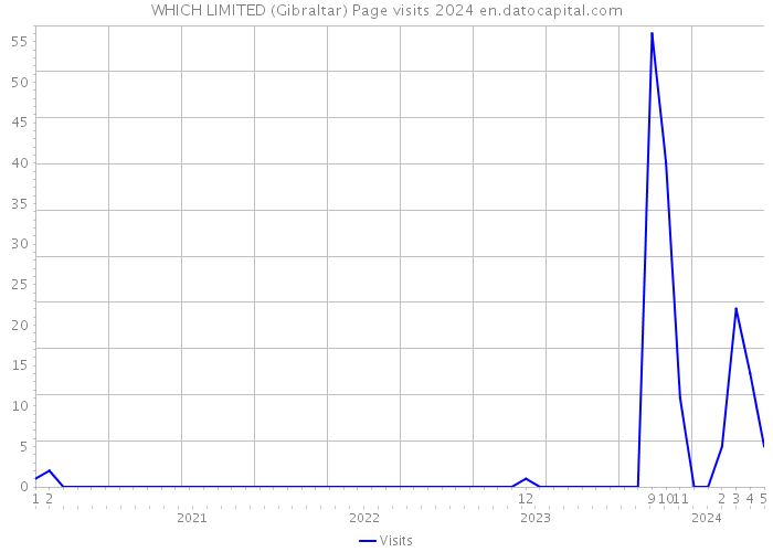 WHICH LIMITED (Gibraltar) Page visits 2024 