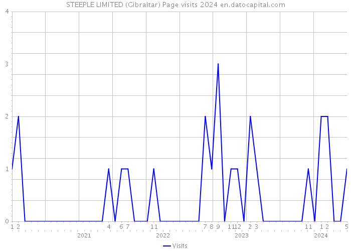 STEEPLE LIMITED (Gibraltar) Page visits 2024 